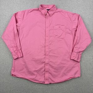 Wrangler Shirt Mens 2XL Pink Breast Cancer Awareness Button Down Long Sleeve